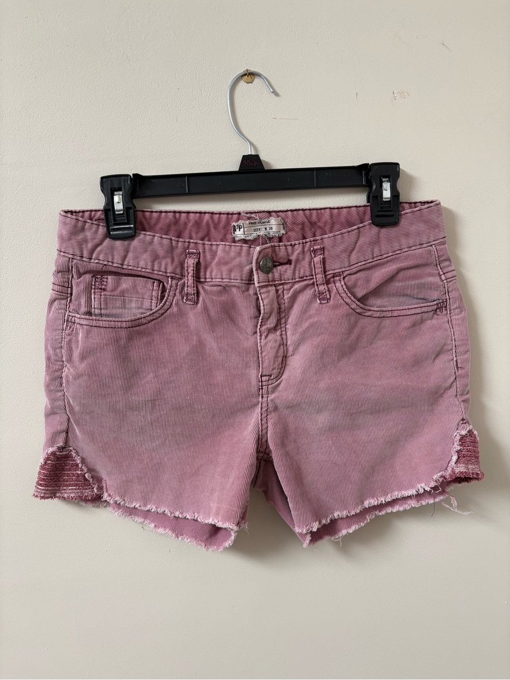 Free People Distressed Corduroy Cutoff Shorts